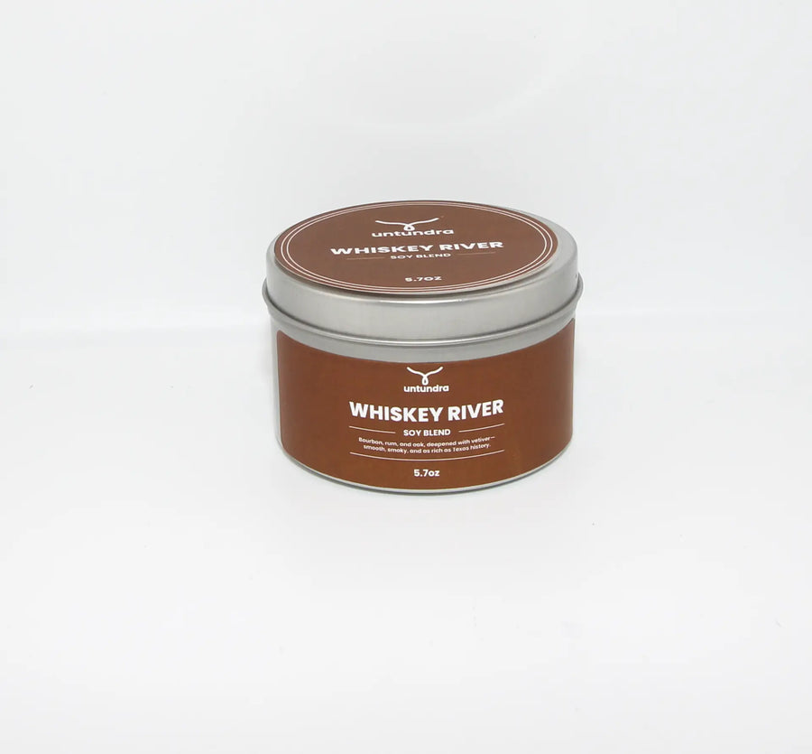 Whiskey River - Hand poured candle by untundra
